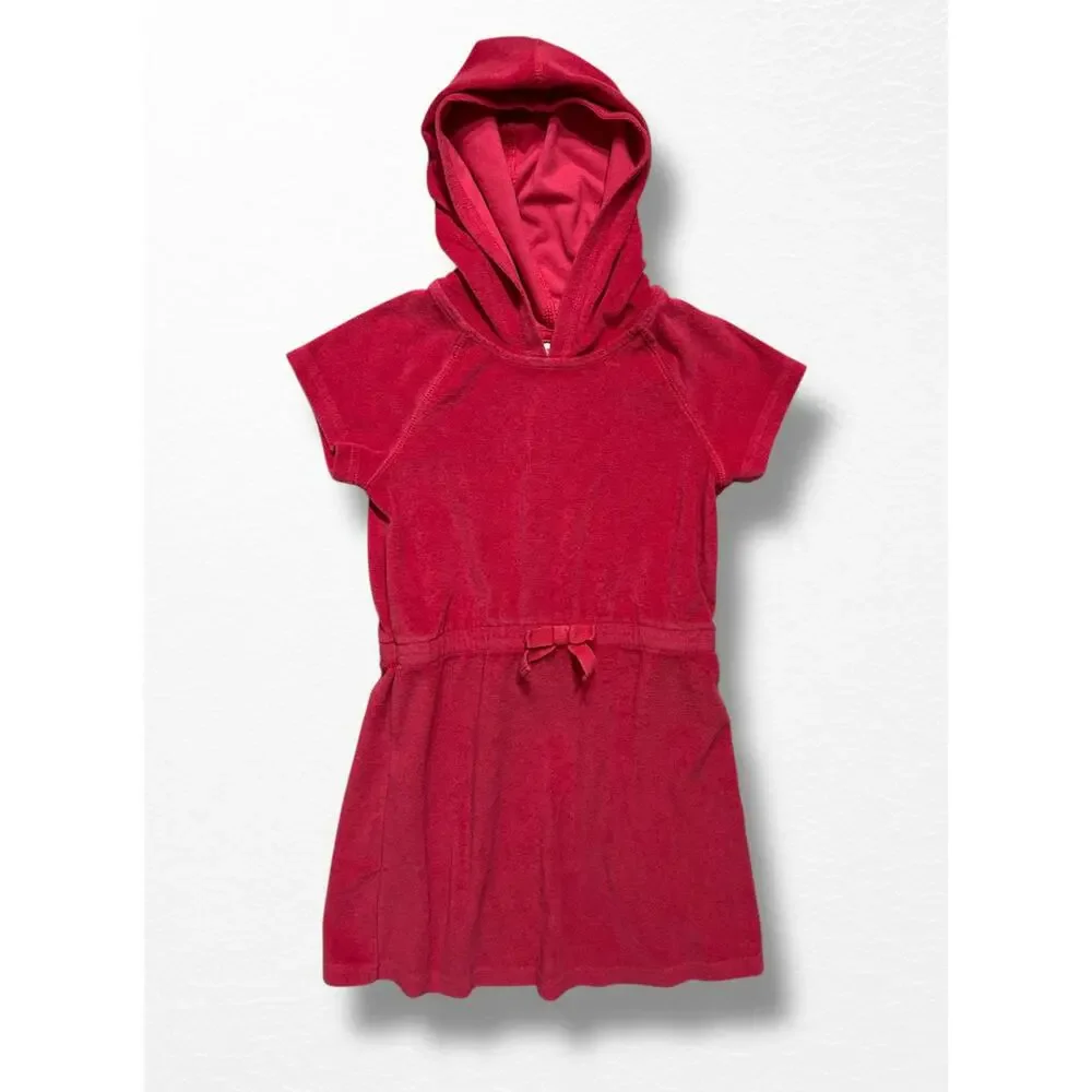 Hanna Andersson Hooded Terry Cover-Up, Size 8